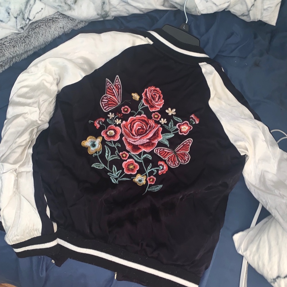 Embroidered Bomber Jacket